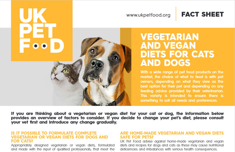 UK Pet Foods link to Vegan and vegetarian Dog Food Diets