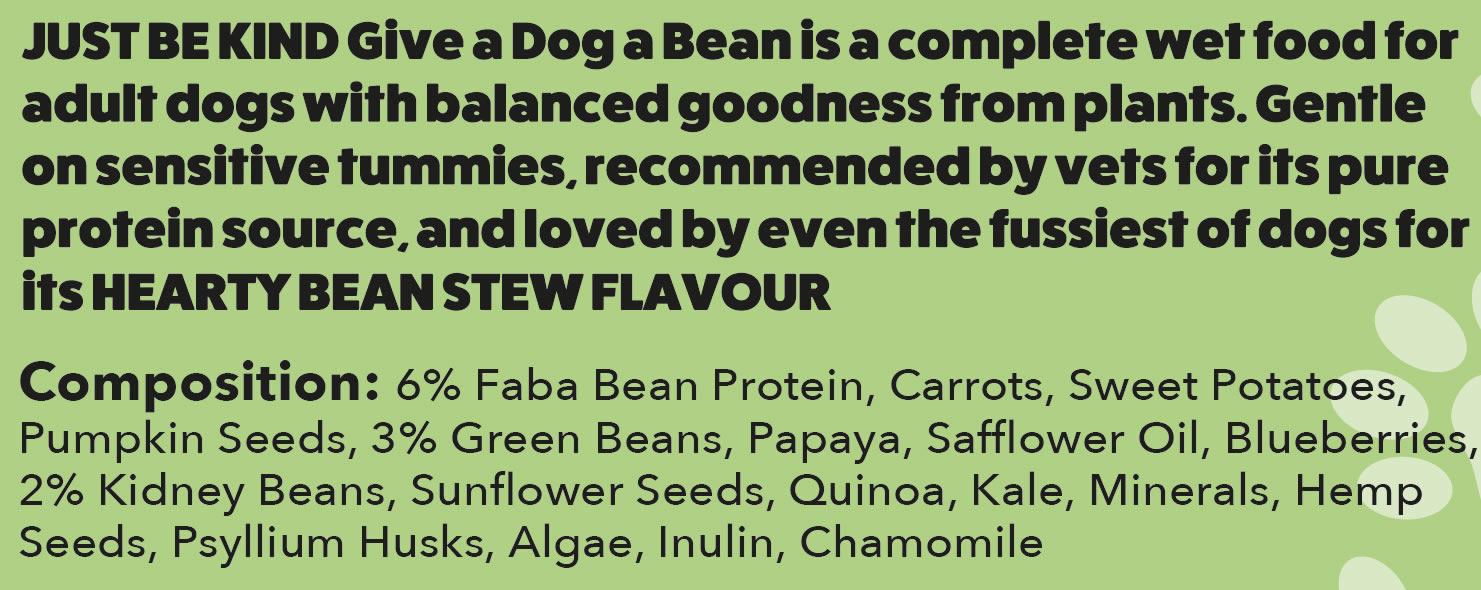 Give A Dog A Bean composition